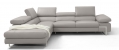 716 SECTIONAL COLLECTION BY INCANTO ITALIA IN LEATHER SILVER  